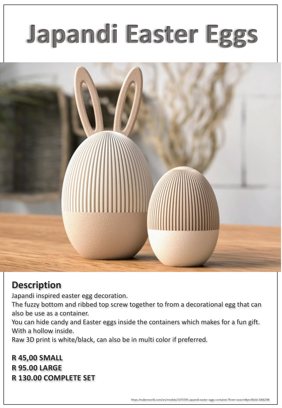 Japandi Easter Eggs